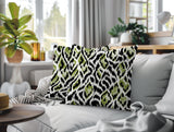 Koyo Zebra Print Indoor/Outdoor Reversible Square Pillow