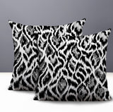 Koyo Zebra Print Indoor/Outdoor Reversible Square Pillow