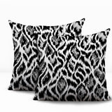 Koyo Zebra Print Indoor/Outdoor Reversible Square Pillow