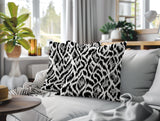 Koyo Zebra Print Indoor/Outdoor Reversible Square Pillow