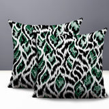 Koyo Zebra Print Indoor/Outdoor Reversible Square Pillow