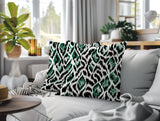 Koyo Zebra Print Indoor/Outdoor Reversible Square Pillow