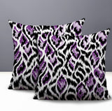 Koyo Zebra Print Indoor/Outdoor Reversible Square Pillow