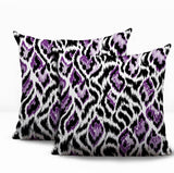 Koyo Zebra Print Indoor/Outdoor Reversible Square Pillow