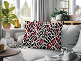 Koyo Zebra Print Indoor/Outdoor Reversible Square Pillow