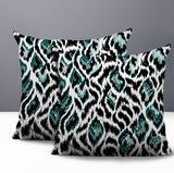 Koyo Zebra Print Indoor/Outdoor Reversible Square Pillow