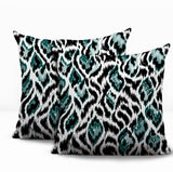 Koyo Zebra Print Indoor/Outdoor Reversible Square Pillow
