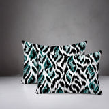 Koyo Zebra Print Indoor/Outdoor Reversible Rectangular Pillow