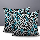 Koyo Zebra Print Indoor/Outdoor Reversible Square Pillow