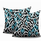 Koyo Zebra Print Indoor/Outdoor Reversible Square Pillow