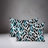 Koyo Zebra Print Indoor/Outdoor Reversible Rectangular Pillow