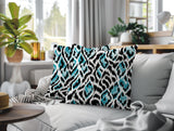 Koyo Zebra Print Indoor/Outdoor Reversible Square Pillow