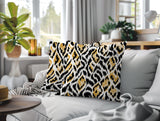 Koyo Zebra Print Indoor/Outdoor Reversible Square Pillow