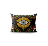 Kris Microsuede Lumbar Throw Pillow in Multicolor - Size 20x14