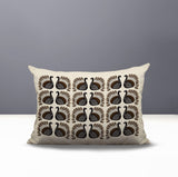 Kunu Turkey Reversible Indoor/Outdoor Rectangular Pillow in Beige - Size 25x18