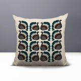 Kunu Turkey Reversible Indoor/Outdoor Square Pillow in Emerald - Size 20x20