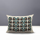 Kunu Turkey Reversible Indoor/Outdoor Rectangular Pillow in Emerald - Size 25x18