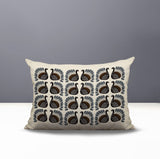 Kunu Turkey Reversible Indoor/Outdoor Rectangular Pillow in Gray - Size 25x18