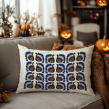 Kunu Turkey Reversible Indoor/Outdoor Rectangular Pillow in Navy Blue - Size 25x18