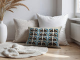 Kunu Turkey Reversible Indoor/Outdoor Rectangular Pillow in Turquoise - Size 25x18