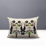 Kuti Tucan Reversible Indoor/Outdoor Rectangular Pillow in Beige - Size 20x14