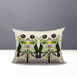 Kuti Tucan Reversible Indoor/Outdoor Rectangular Pillow in Chartreuse - Size 25x18