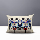 Kuti Tucan Reversible Indoor/Outdoor Rectangular Pillow in Navy Blue - Size 25x18