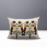 Kuti Tucan Reversible Indoor/Outdoor Rectangular Pillow in Orange - Size 25x18