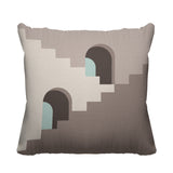 Kwinti Geometric Reversible Indoor/Outdoor Square Pillow