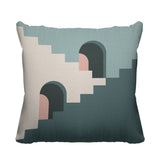 Kwinti Geometric Reversible Indoor/Outdoor Square Pillow