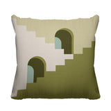 Kwinti Geometric Reversible Indoor/Outdoor Square Pillow
