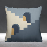 Kwinti Geometric Reversible Indoor/Outdoor Square Pillow