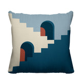 Kwinti Geometric Reversible Indoor/Outdoor Square Pillow