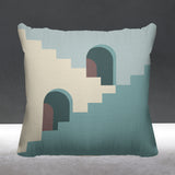 Kwinti Geometric Reversible Indoor/Outdoor Square Pillow