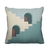 Kwinti Geometric Reversible Indoor/Outdoor Square Pillow