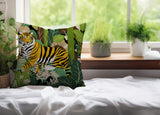 Kyo Tiger Reversible Indoor/Outdoor Square Pillow