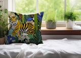 Kyo Tiger Reversible Indoor/Outdoor Square Pillow