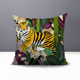 Kyo Tiger Reversible Indoor/Outdoor Square Pillow