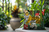 Kyo Tiger Reversible Indoor/Outdoor Square Pillow