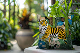 Kyo Tiger Reversible Indoor/Outdoor Square Pillow