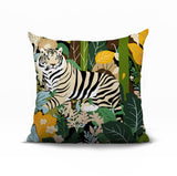 Kyo Tiger Reversible Indoor/Outdoor Square Pillow