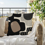 Labi Abstract Reversible Indoor/Outdoor Square Pillow