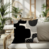 Labi Abstract Reversible Indoor/Outdoor Square Pillow