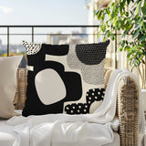 Labi Abstract Reversible Indoor/Outdoor Square Pillow