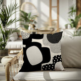 Labi Abstract Reversible Indoor/Outdoor Square Pillow