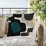 Labi Abstract Reversible Indoor/Outdoor Square Pillow