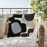 Labi Abstract Reversible Indoor/Outdoor Square Pillow