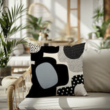 Labi Abstract Reversible Indoor/Outdoor Square Pillow