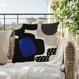 Labi Abstract Reversible Indoor/Outdoor Square Pillow
