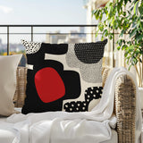 Labi Abstract Reversible Indoor/Outdoor Square Pillow